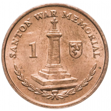 1 пенни Остров Мэн 2004-2016 Военный мемориал в Сантоне