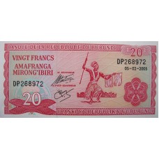  Бурунди 20 франков 2005-2007 (Pick 27)
