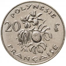 20 франков Французская Полинезия 2006-2020