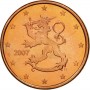 2 евро цента Финляндия 2007