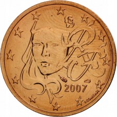 2 евро цента Франция 2007