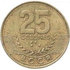 25 колонов Коста-Рика 2007-2017