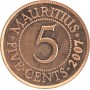 5 центов Маврикий 2007