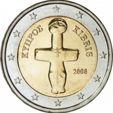 2 евро Кипр 2008