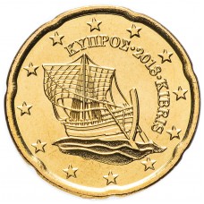 20 евроцентов Кипр 2008 (XF+/aUNC)