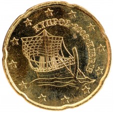 20 евроцентов Кипр 2008 (XF)