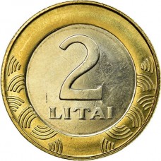 2 лита Литва 2008