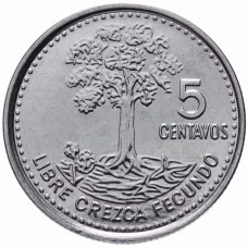 5 сентаво Гватемала 2009-2016