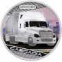 Тувалу 1 доллар 2010 Короли Дорог, машина Freightliner Cascadia (США). Серебро