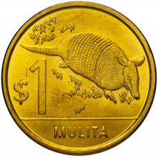 1 песо  Уругвай 2011-2019