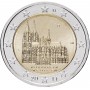 2 Евро 2011 Германия XF ( D).Шестая монета серии «Федеральные земли Германии» — Северный Рейн Вестфалия, Кёльнский собор
