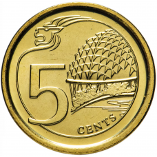 5 центов Сингапур 2013-2018 Театр Эспланада