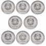Набор из 8 монет 1 рубль 2014 Приднестровье - Города Приднестровья (Гербы Городов Приднестровья)