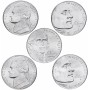 Набор Освоение Дикого Запада 5 центов 2004-2006 (Дикий Запад), 5 монет