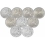 Полный набор 2 рубля Города-Герои из 9 монет , 2000-2017