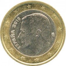 1 евро Испания 2018