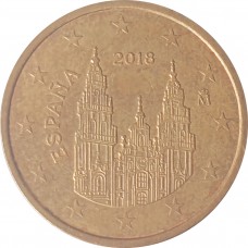 5 евро центов Испания 2018