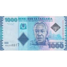 Танзания 1000 шиллингов 2019 UNC (Pick 41c) 