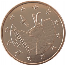 5 евроцентов Андорра 2019 UNC