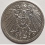 1 марка 1909 года. Серебро 900