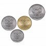 1, 2, 5 и 10 рублей 2022 года - полный набор разменных монет, регулярный чекан