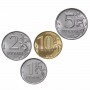 1, 2, 5 и 10 рублей 2022 года - полный набор разменных монет, регулярный чекан