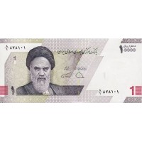 Иран 10000 риалов (1 новый туман) 2022 "Рухолла Мусави Хомейни" UNC пресс