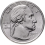 25 центов США 2022 - Доктор Салли Райд с новым типом портрета Дж.Вашингтона (№2)