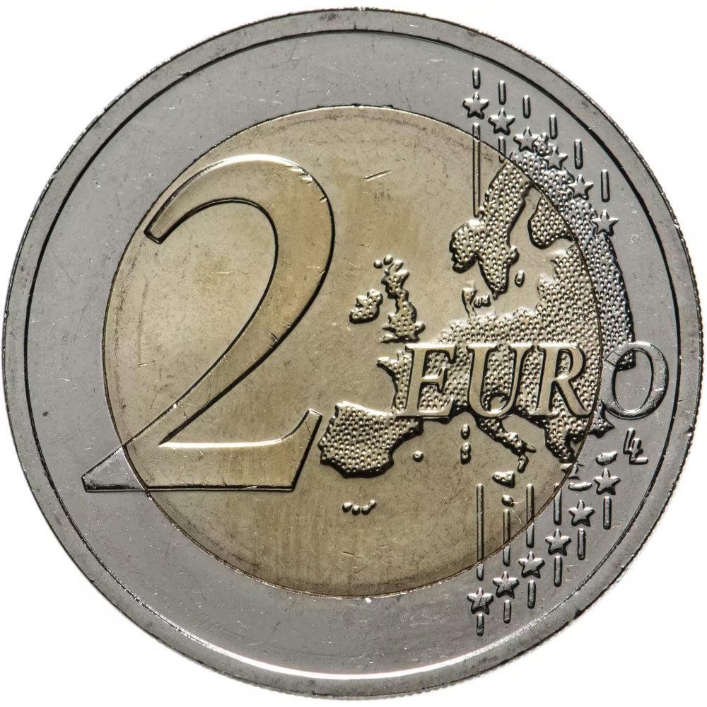  2 евро 2022 Латвия - "35 лет программе Эразмус" UNC