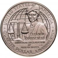 25 центов США 2023 - Элеонора Рузвельт общественная деятельница, Американские женщины, (№8)