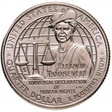25 центов США 2023 - Элеонора Рузвельт общественная деятельница, Американские женщины, (№8)