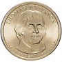 1 доллар 2007 Томас Джефферсон 3-й Президент США