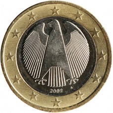 1 евро Германия 2002 A