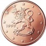 2 евро цента Финляндия, случайный год