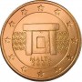 2 евро цента Мальта 2008 года UNC