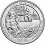 25 центов США 2018 Национальные Озёрные Побережья Островов Апостол, 42-й парк