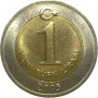 1 лира Турция 2005-2008 год