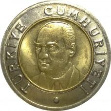 1 лира Турция 2005-2008 год