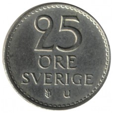 Швеция, 25 эре 1962-1973, Густав VI Адольф