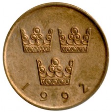 50 эре 1992-2009 Швеция, Карл XVI Густав