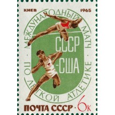 1965 Международный матч СССР - США по легкой атлетике в Киеве. Прыжки в высоту, толкание ядра