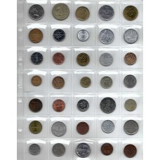Набор из 35 случайных монет разных стран Мира, иностранные монеты без повторов, коллекция начинающего нумизмата