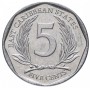 5 центов Восточные Карибы 2002-2019