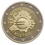 2 Евро 2012 Кипр XF.10 лет наличному обращению евро