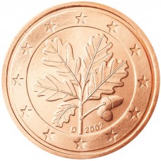 1 евроцент Германия 2002