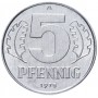 5 пфеннигов 1968-1990 Германия.ГДР