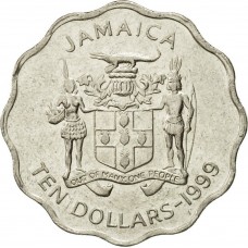 10 долларов Ямайка 1999-2005 