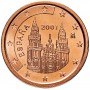 2 евро цента Испания 2001