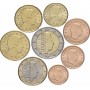 Набор евро монет Люксембург 2019 годовой, 8 штук, UNC