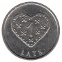 1 лат 2011 Латвия.Пряничное сердце
